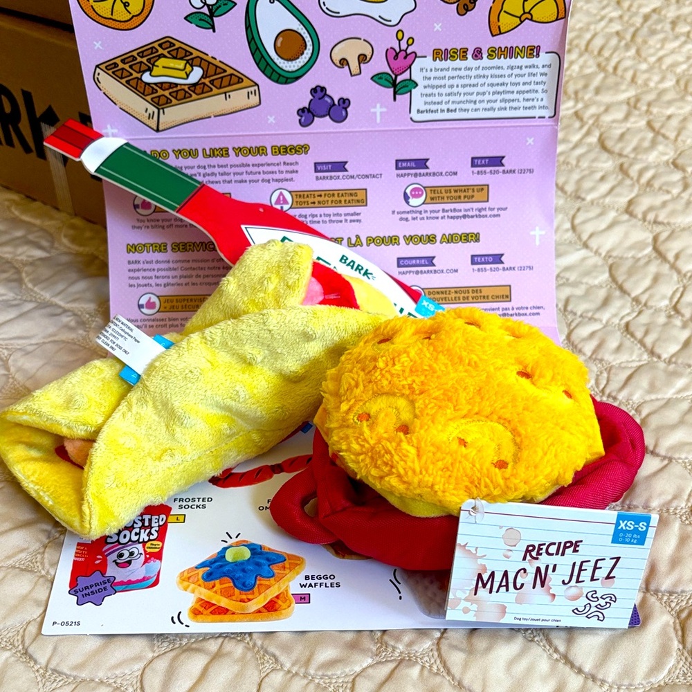 Mac N' Jeez Plush Toy Set. NWT